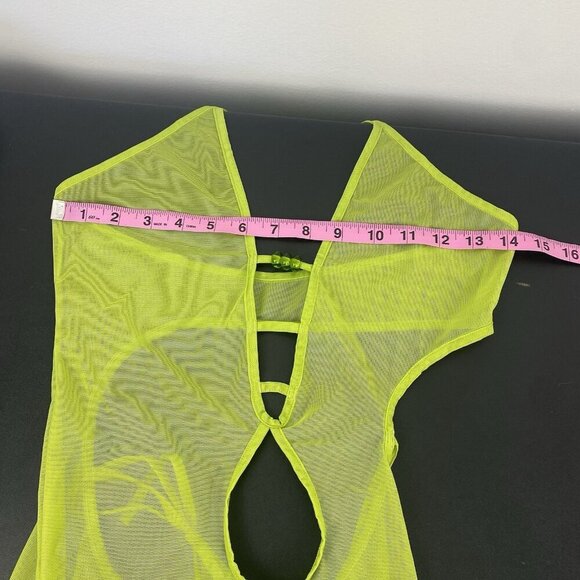 Voight by Valentine Isabella Women's Coverup Dress Size L Limon Lime Green NWT - Picture 6 of 7